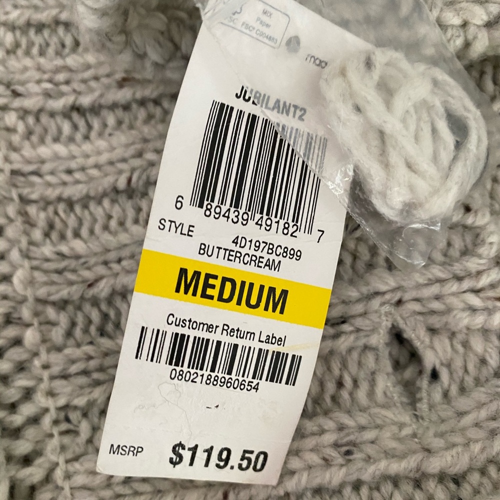 INC Cream Button Up Cardigan - Picture 2 of 4